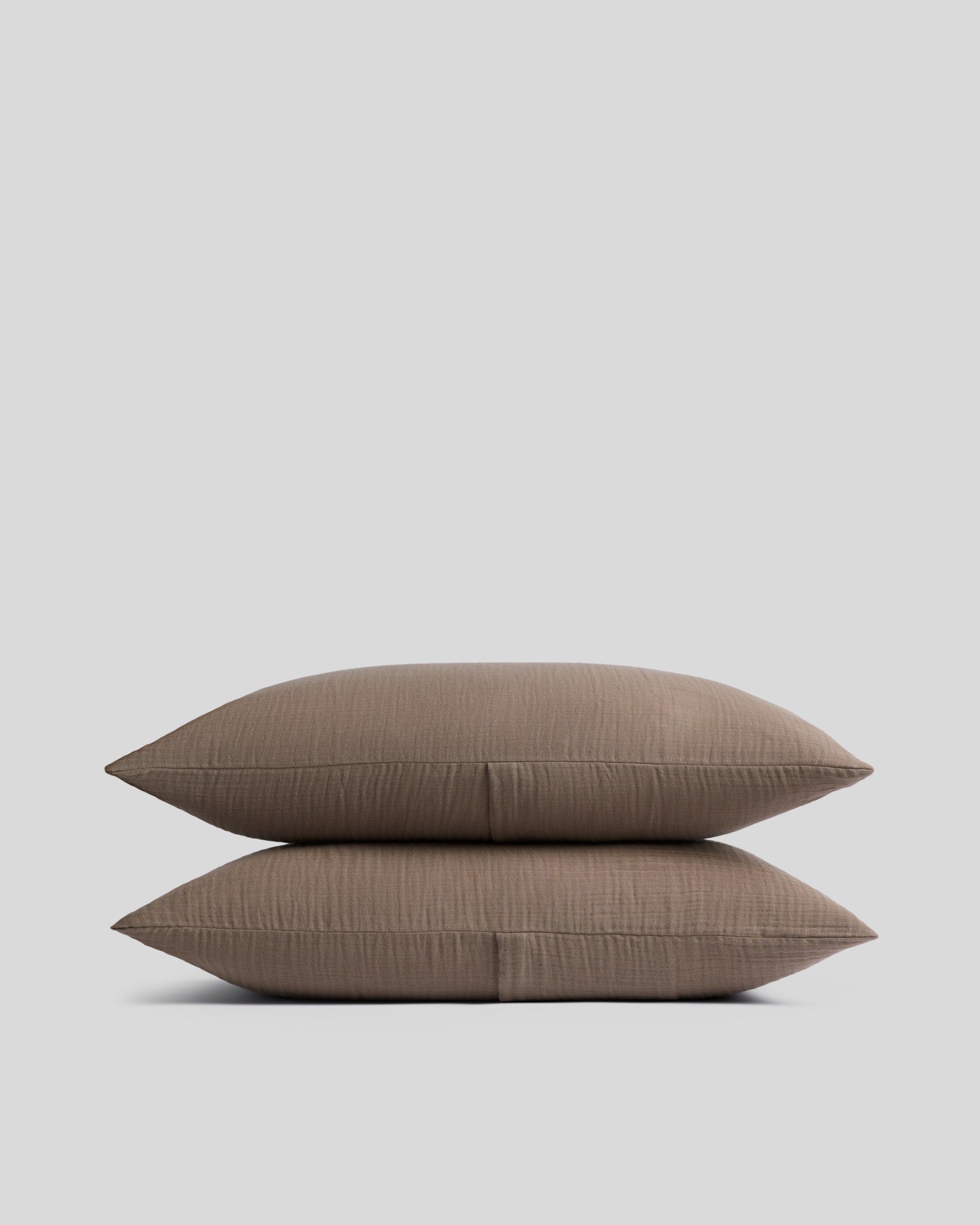 Organic Cloud Cotton Sham Set (Warm Grey) - Standard / Warm Grey
