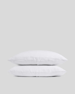 Organic Cloud Cotton Sham Set (White)