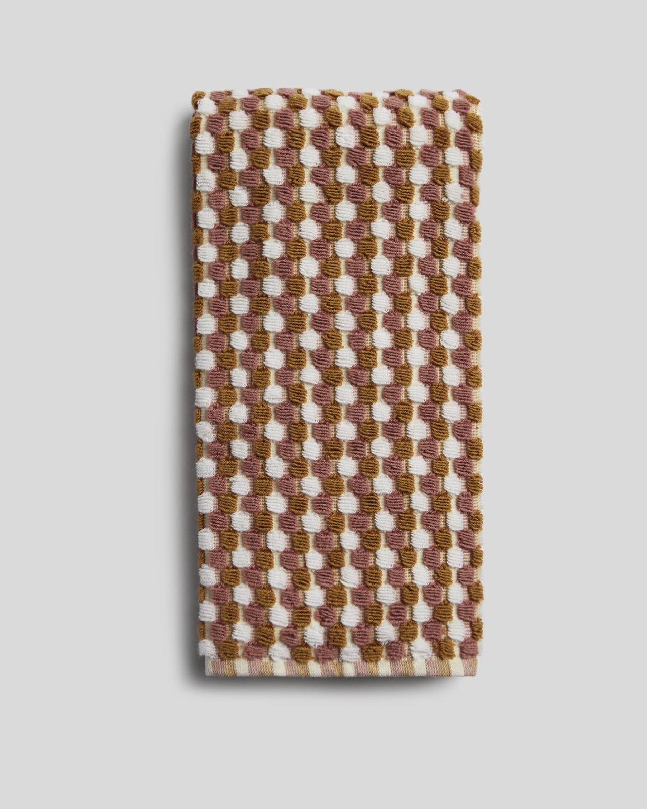 Organic Cotton Mosaic Towels (Ochre and Clay) - Hand Towel / Ochre and Clay
