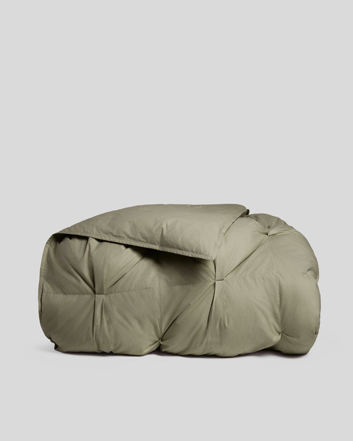 Organic Cotton Puff Comforter (Moss)