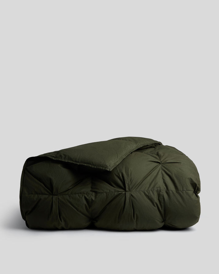 Organic Cotton Puff Comforter (Evergreen)