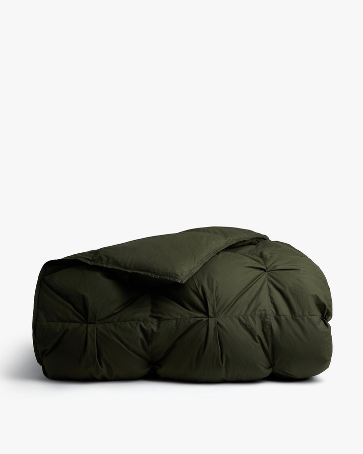 Organic Cotton Puff Comforter (Evergreen)