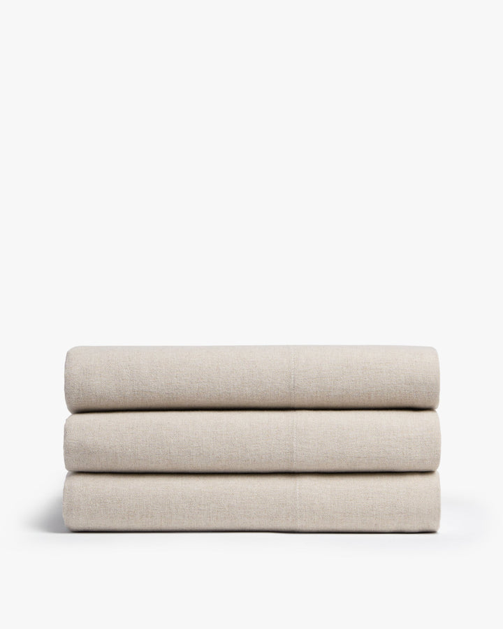 Flannel Top Sheet (Bone)
