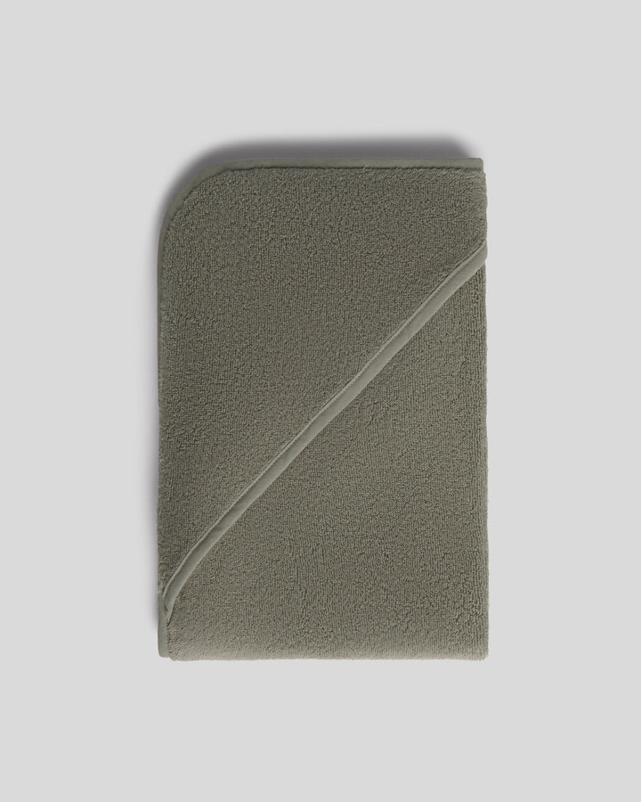 Organic Hooded Toddler Towel (Moss)