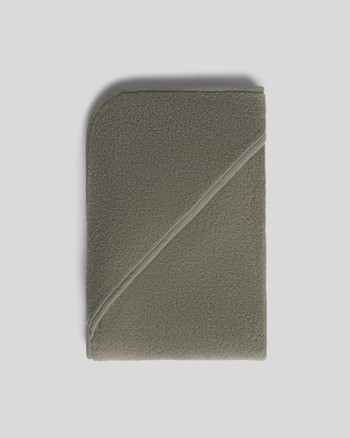 Organic Hooded Baby Towel (Moss)