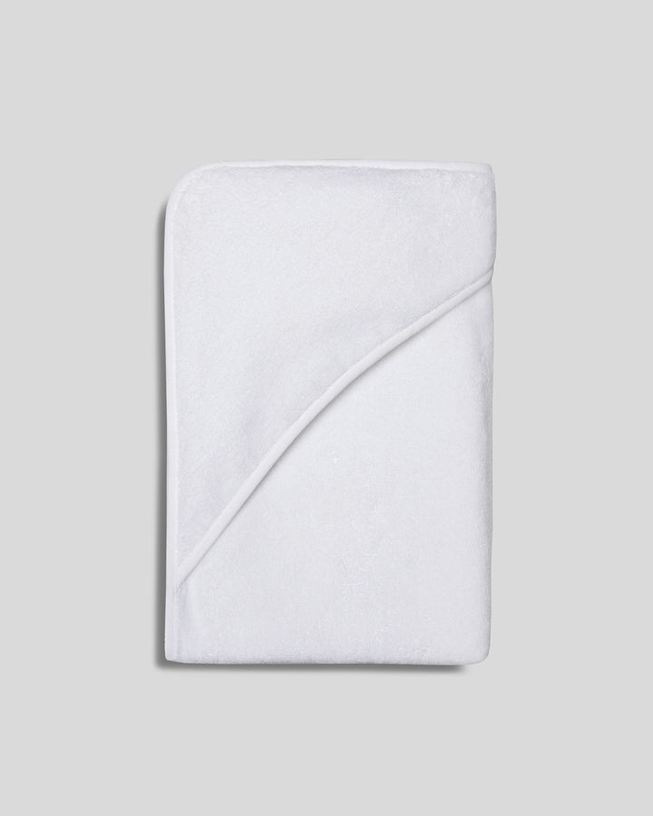 Organic Hooded Baby Towel (White)