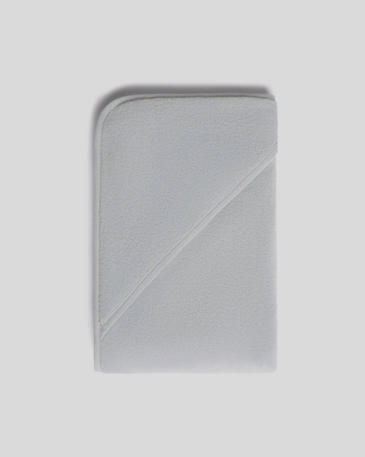 Organic Hooded Toddler Towel (Light Grey)