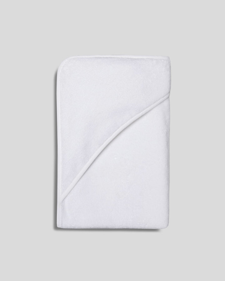 Organic Hooded Toddler Towel (White)