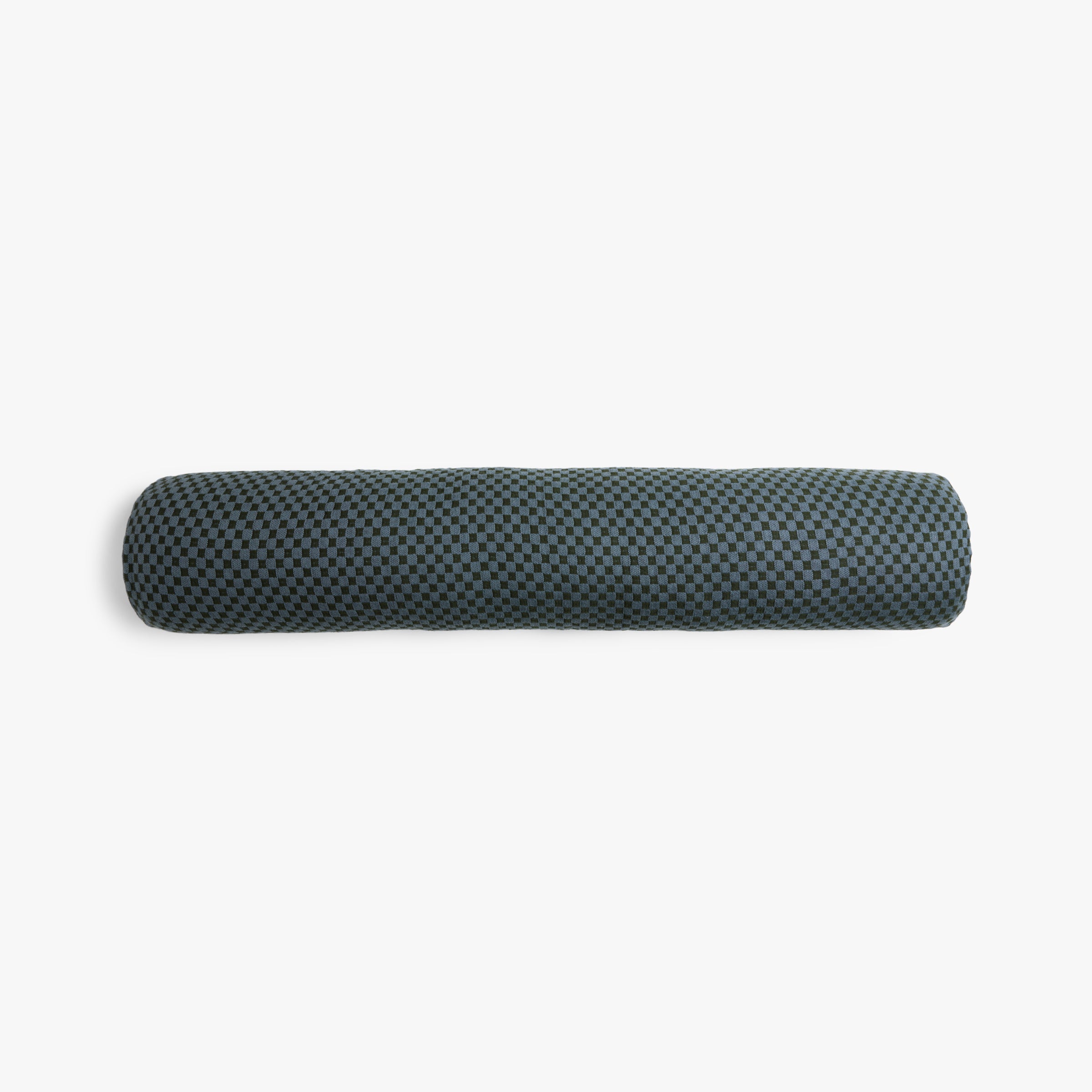 Organic Keys Jacquard Bolster Pillow Cover (Dusk and Evergreen)