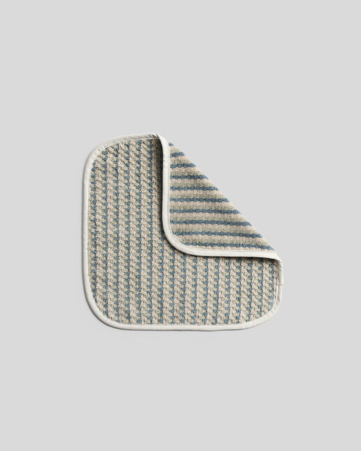 Organic Mini Mosaic Baby Washcloth (Wave and Sage)