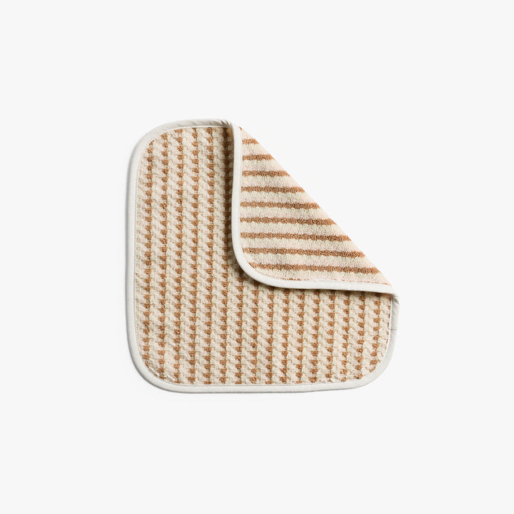 Organic Mini Mosaic Baby Washcloth ( Blush and Adobe)