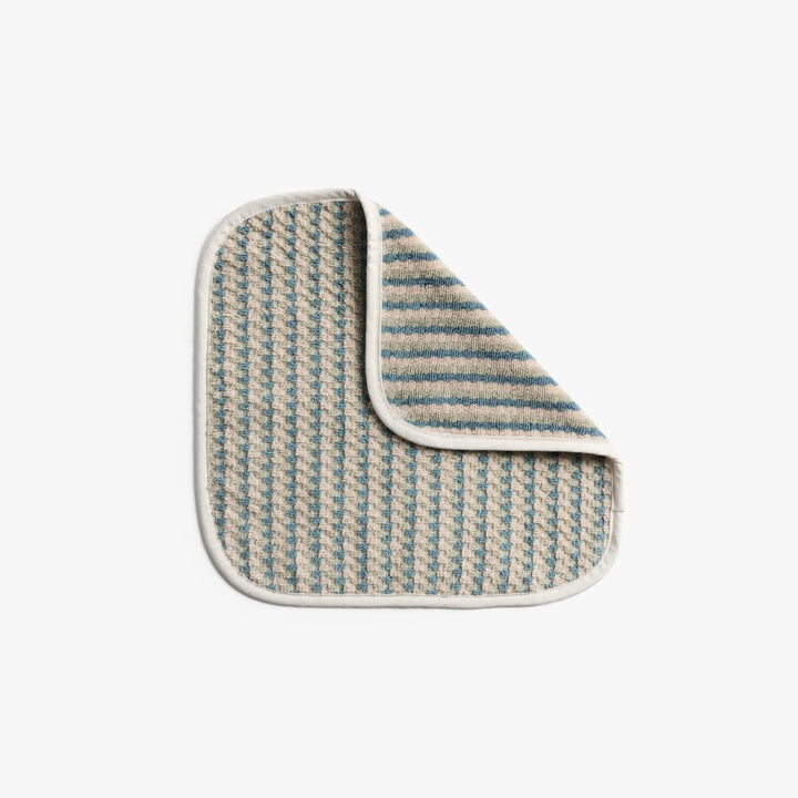 Organic Mini Mosaic Baby Washcloth (Wave and Sage)
