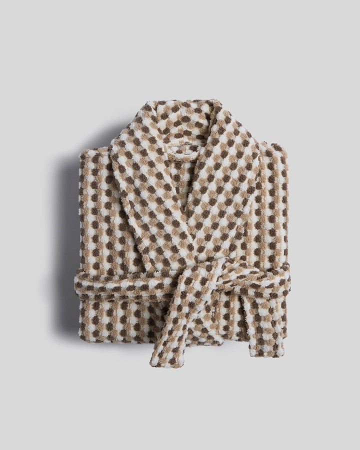 Organic Mosaic Robe (Ash and Toast)