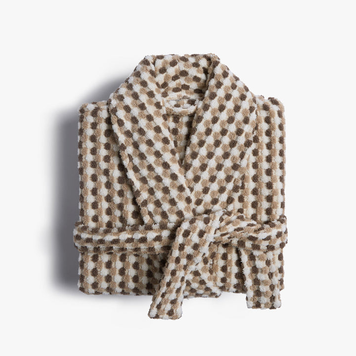 Organic Mosaic Robe (Ash and Toast)