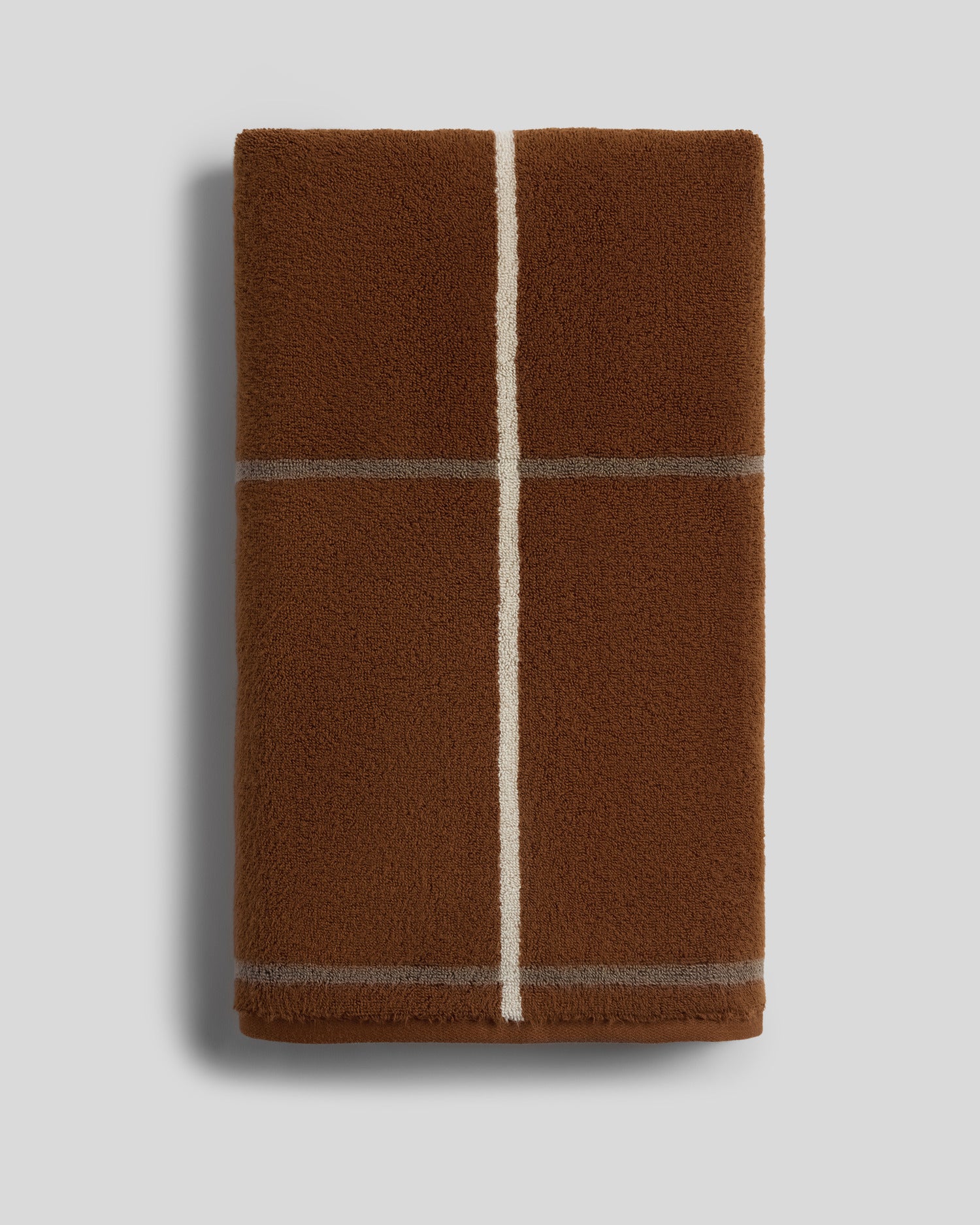 Organic Plush Towels (Tobacco Windowpane) – Parachute Home