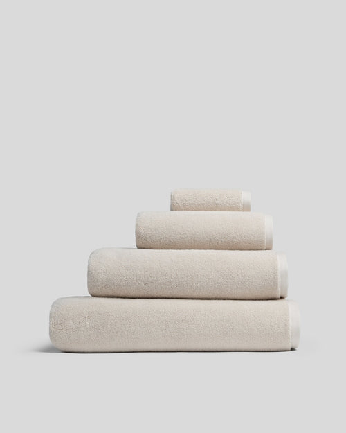 Organic Plush Bath Towels (Bone)