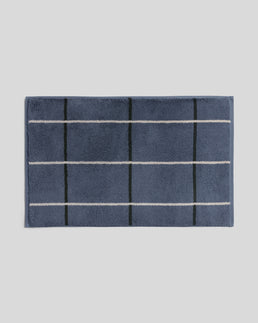 Organic Plush Tub Mat (Dusk Windowpane)