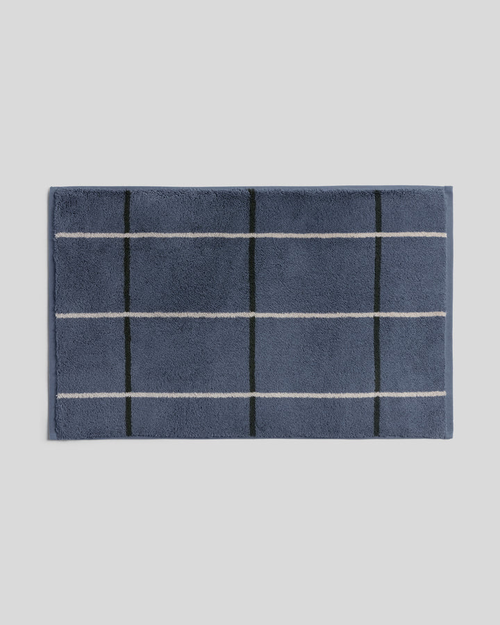 Organic Plush Tub Mat (Dusk Windowpane)