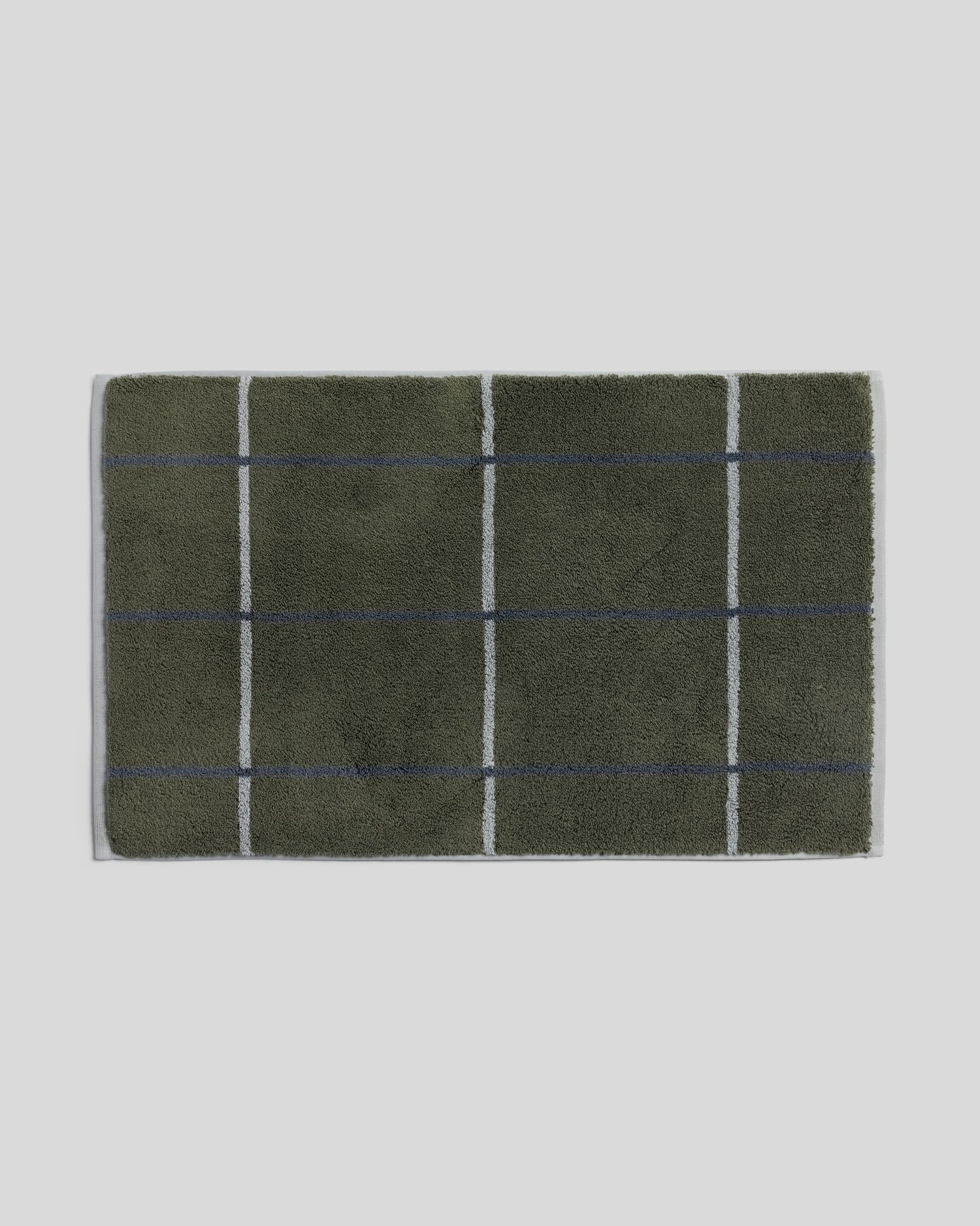 Organic Plush Tub Mat (Thyme Windowpane) - Thyme Windowpane / Standard