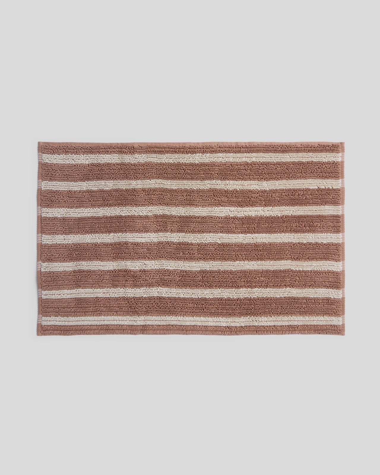 Organic Resort Stripe Tub Mat (Adobe with Butter)