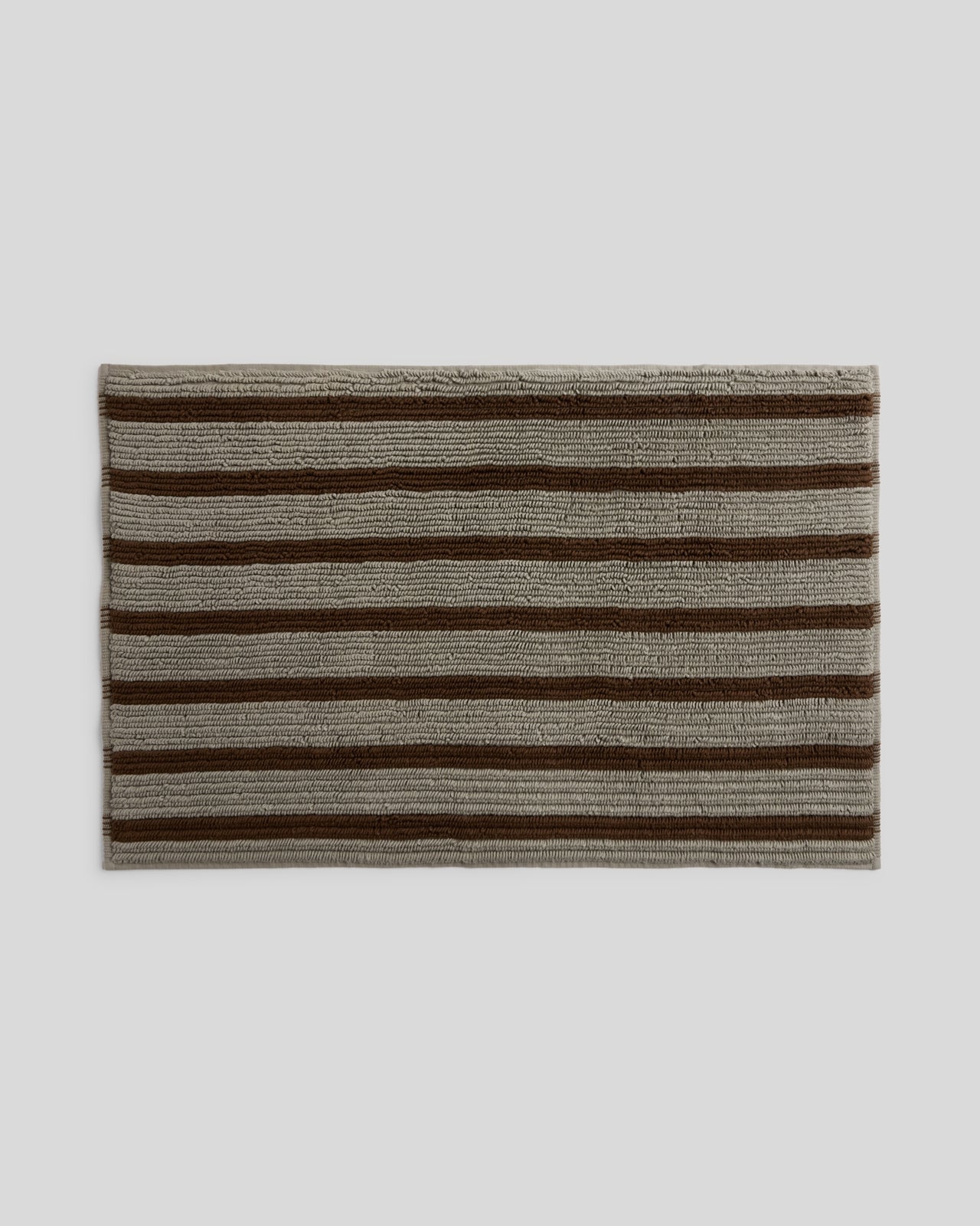 Organic Resort Stripe Tub Mat (Moss with Java)