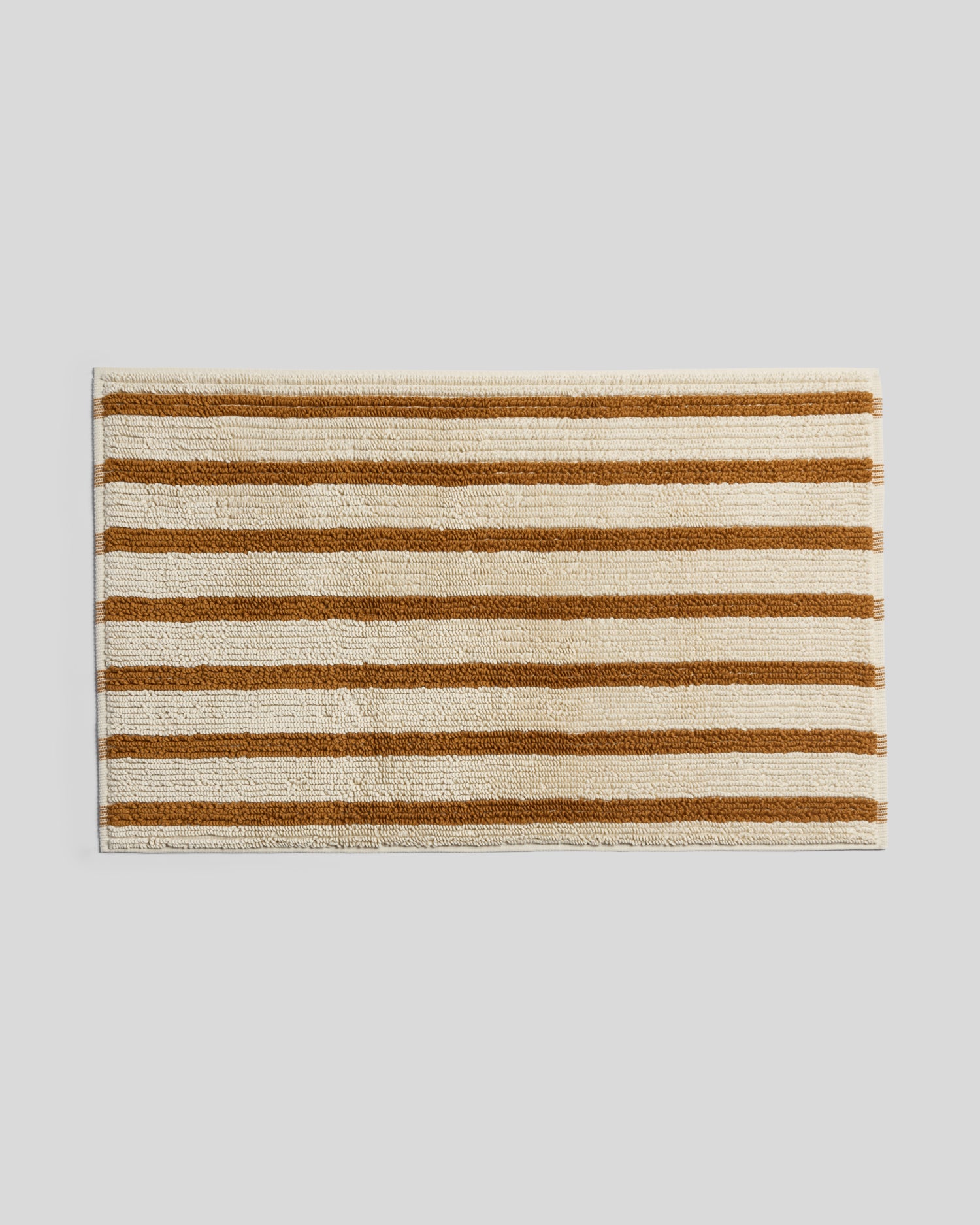 Organic Resort Stripe Tub Mat (Butter with Honey)