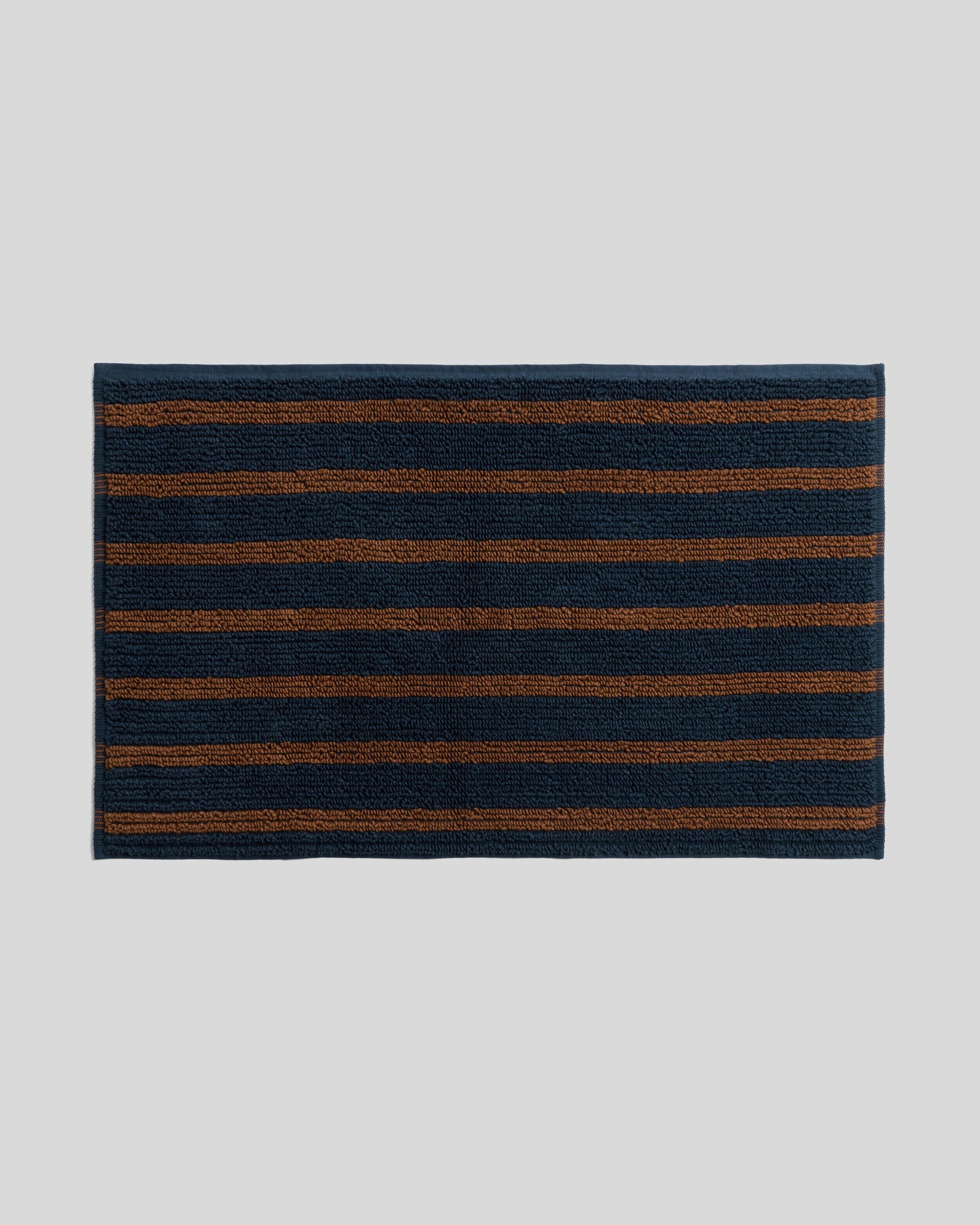 Organic Resort Stripe Tub Mat (Ink with Tobacco) - Ink with Tobacco