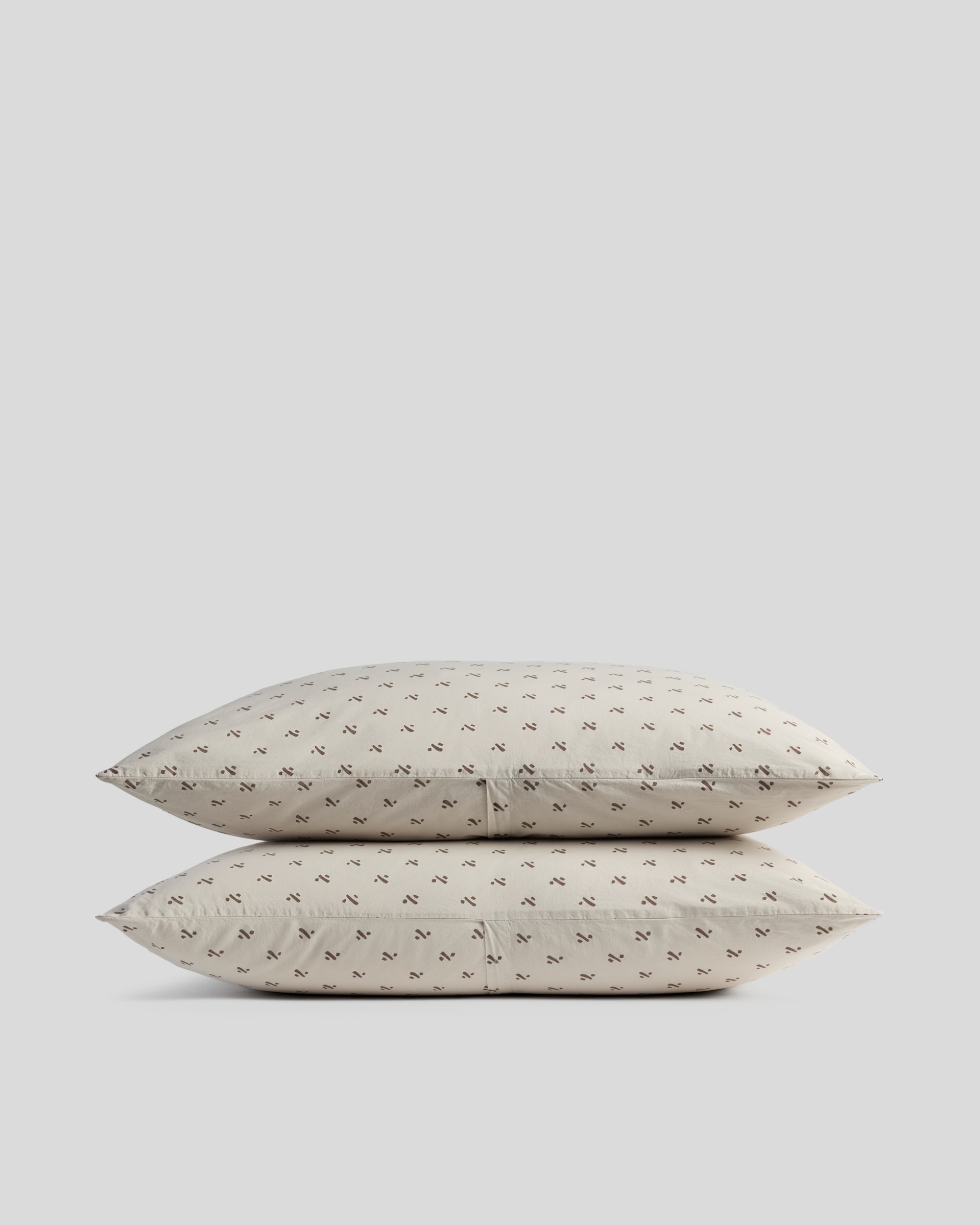 Overdyed Vintage Print Pillowcase Set (Bone) - King/ Bone Vintage Print