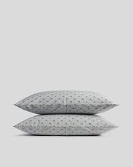 Overdyed Vintage Print Pillowcase Set (Sky)