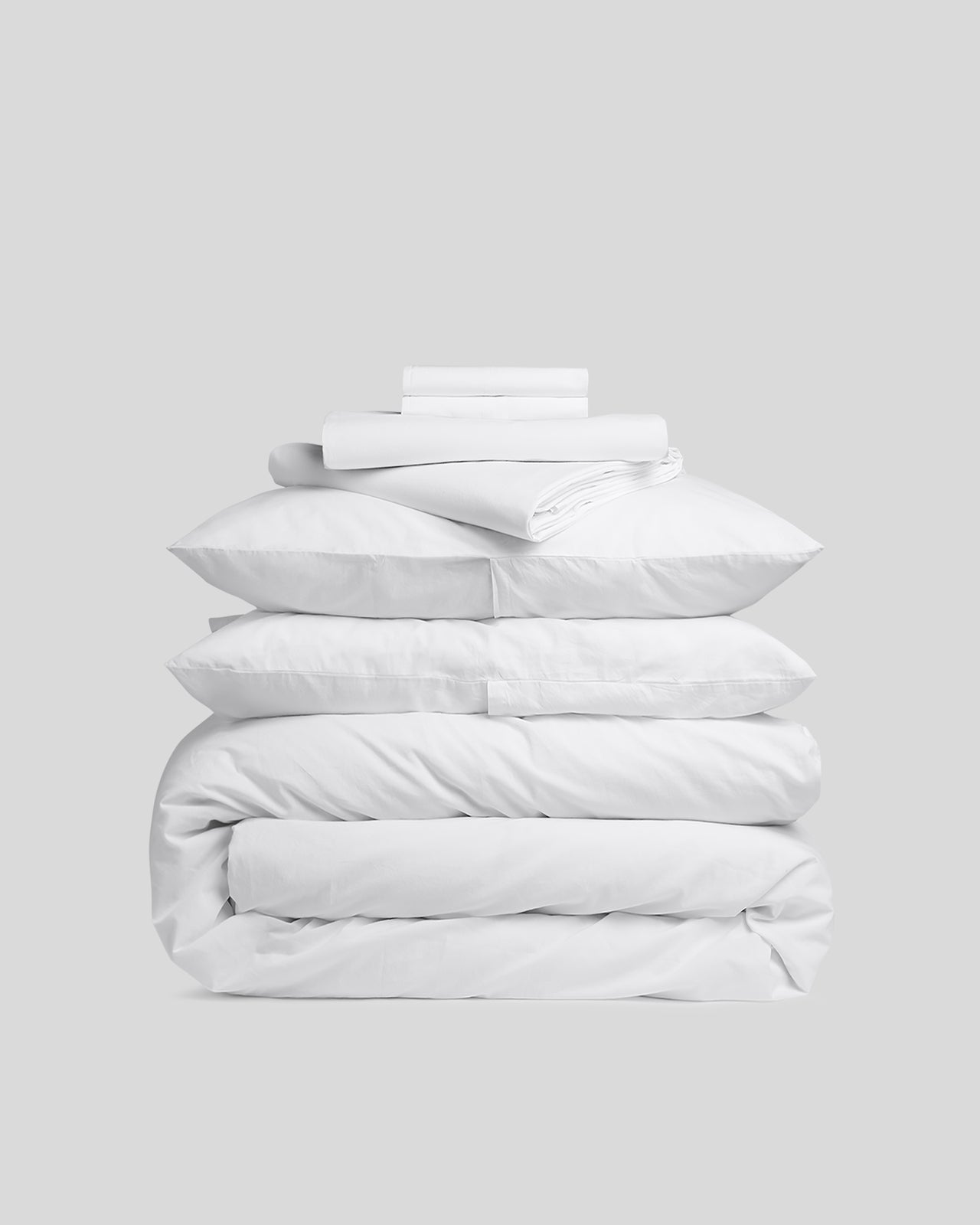 Percale Bundle - White K/CK - King / Back Envelope