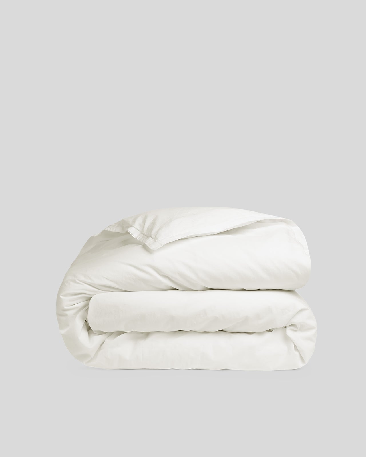 Percale Duvet Cover (Cream) - Queen