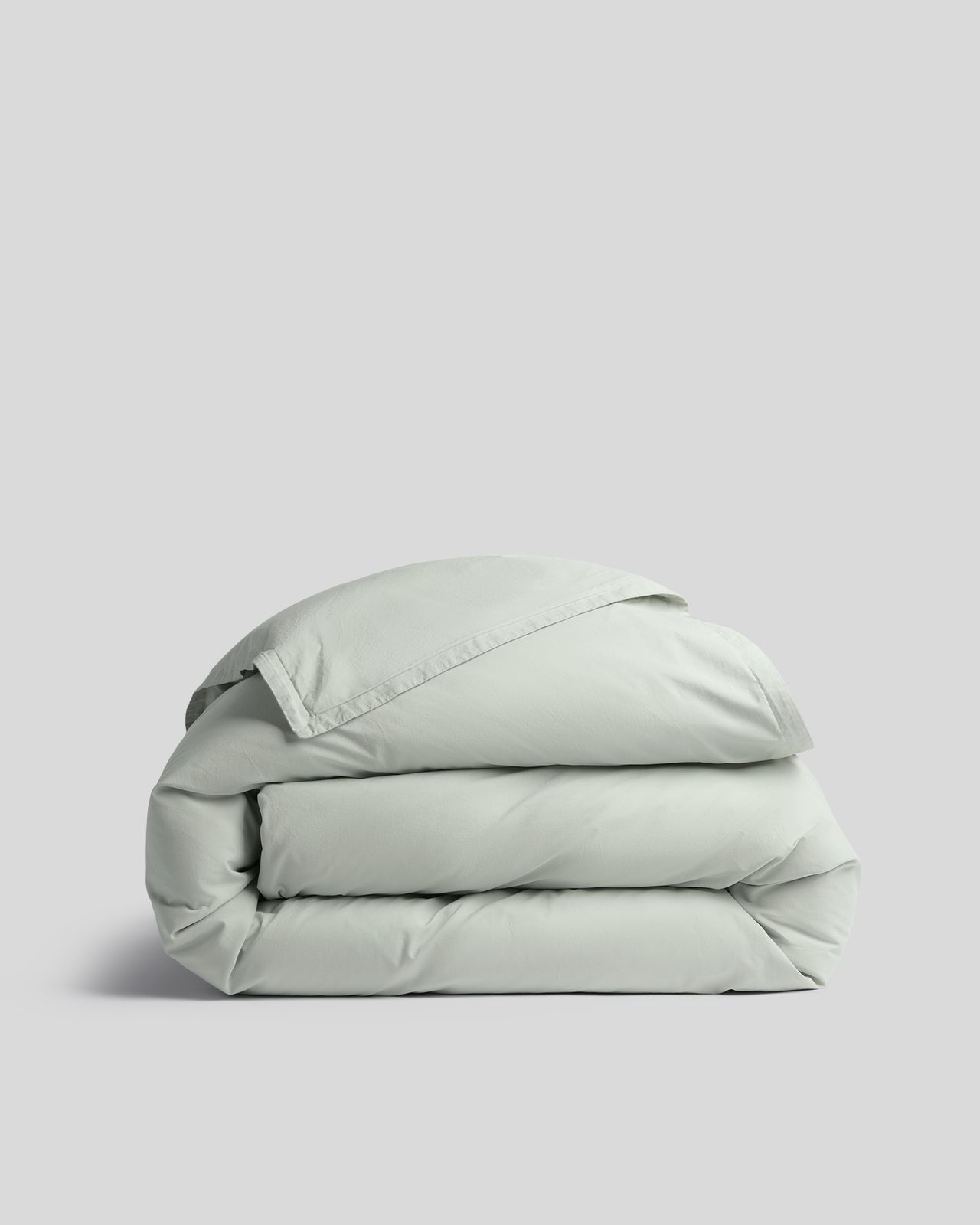 Percale Duvet Cover (Sage) - Full/Queen / Sage