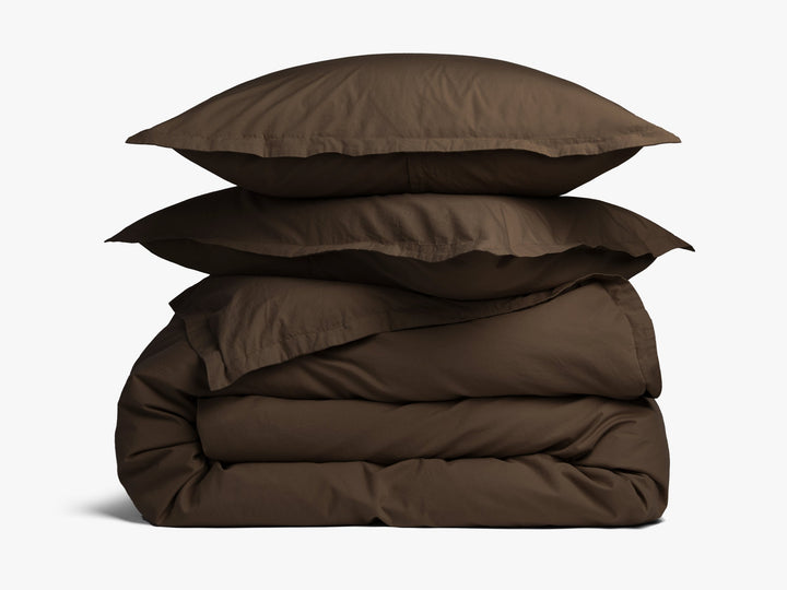 Percale Duvet Cover Set - Java F/Q