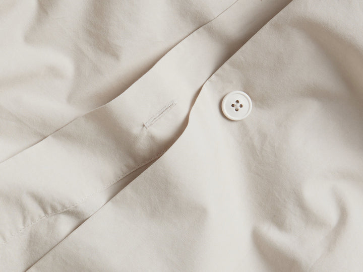 Percale Fitted Sheet - FINAL SALE (Sand)