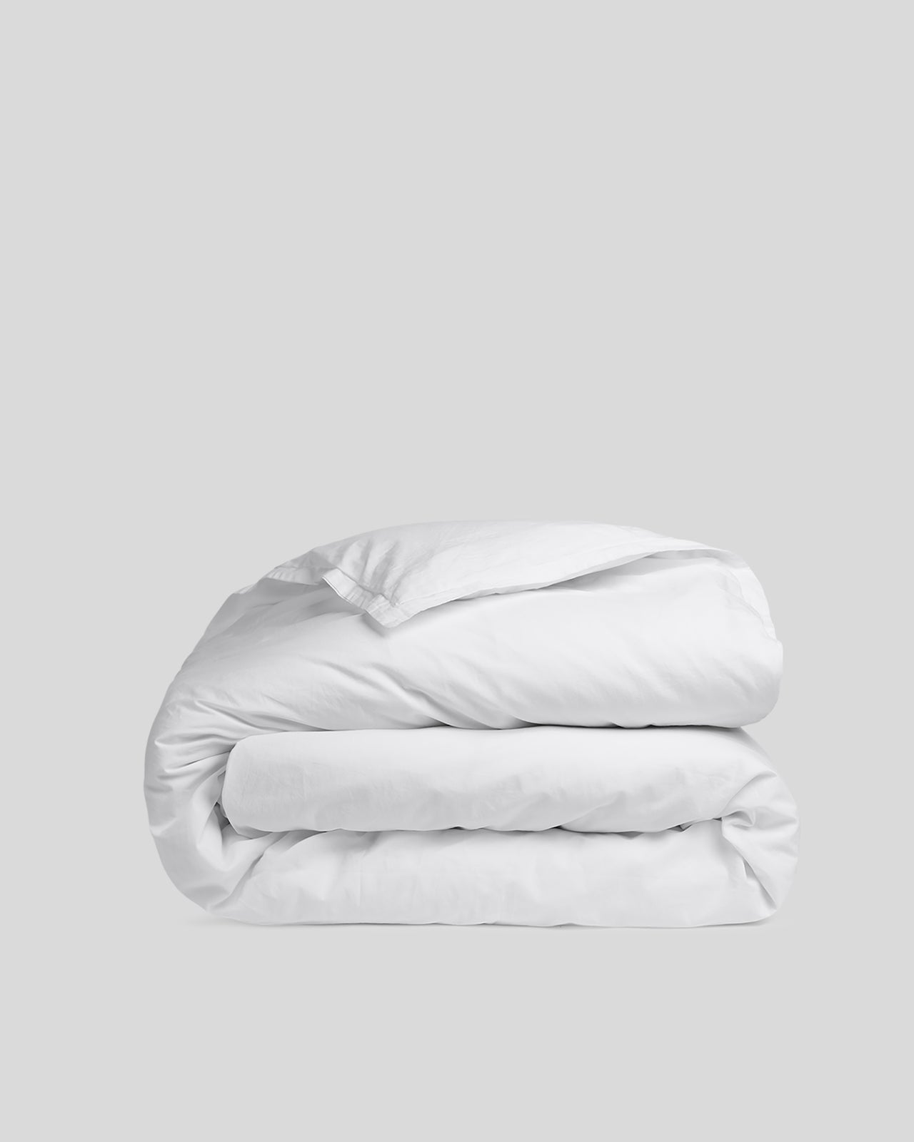 Percale Duvet Cover (White) - King / White