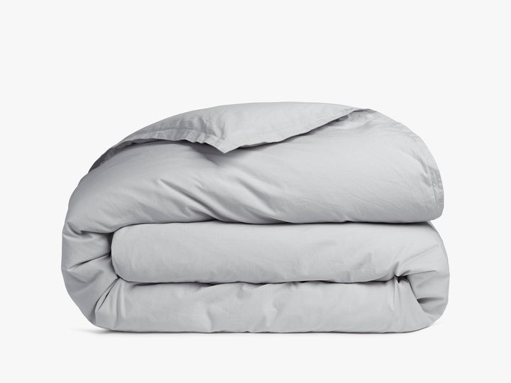 Percale Duvet Cover (Light Grey)