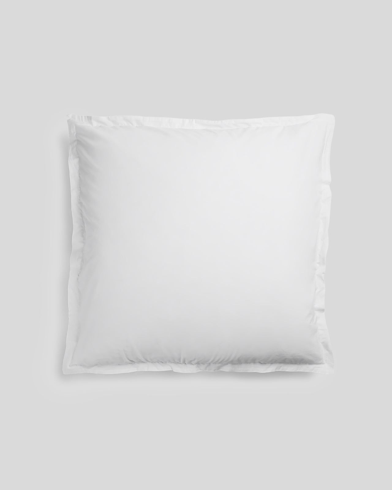 Percale Euro Sham (White) - White