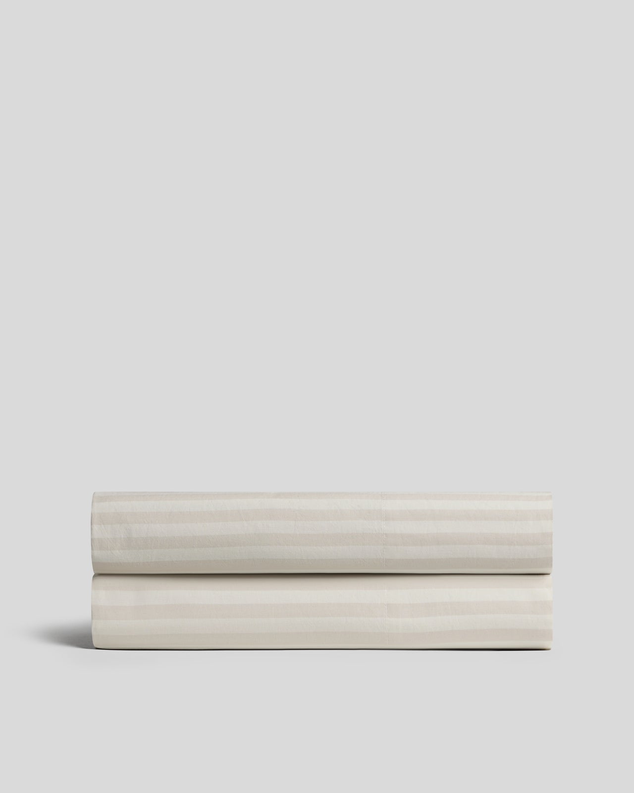 Percale Fitted Sheet (Bone Stripe) - Twin / Bone Stripe