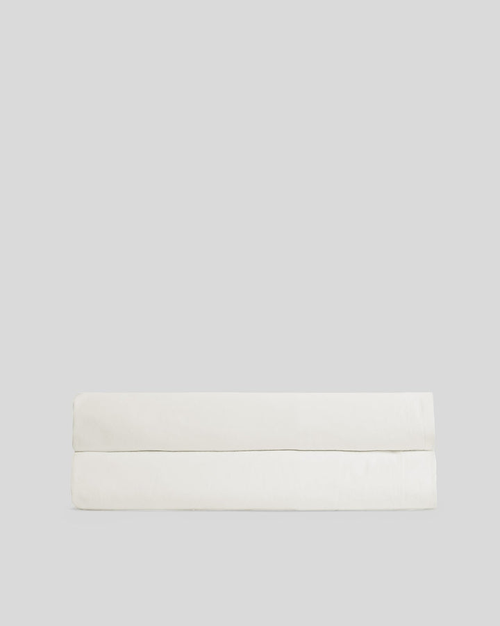 Percale Fitted Sheet (Cream)