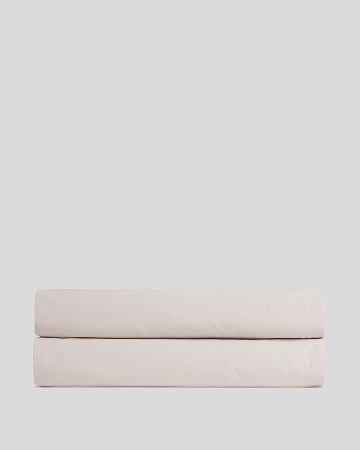 Percale Fitted Sheet (Blush)