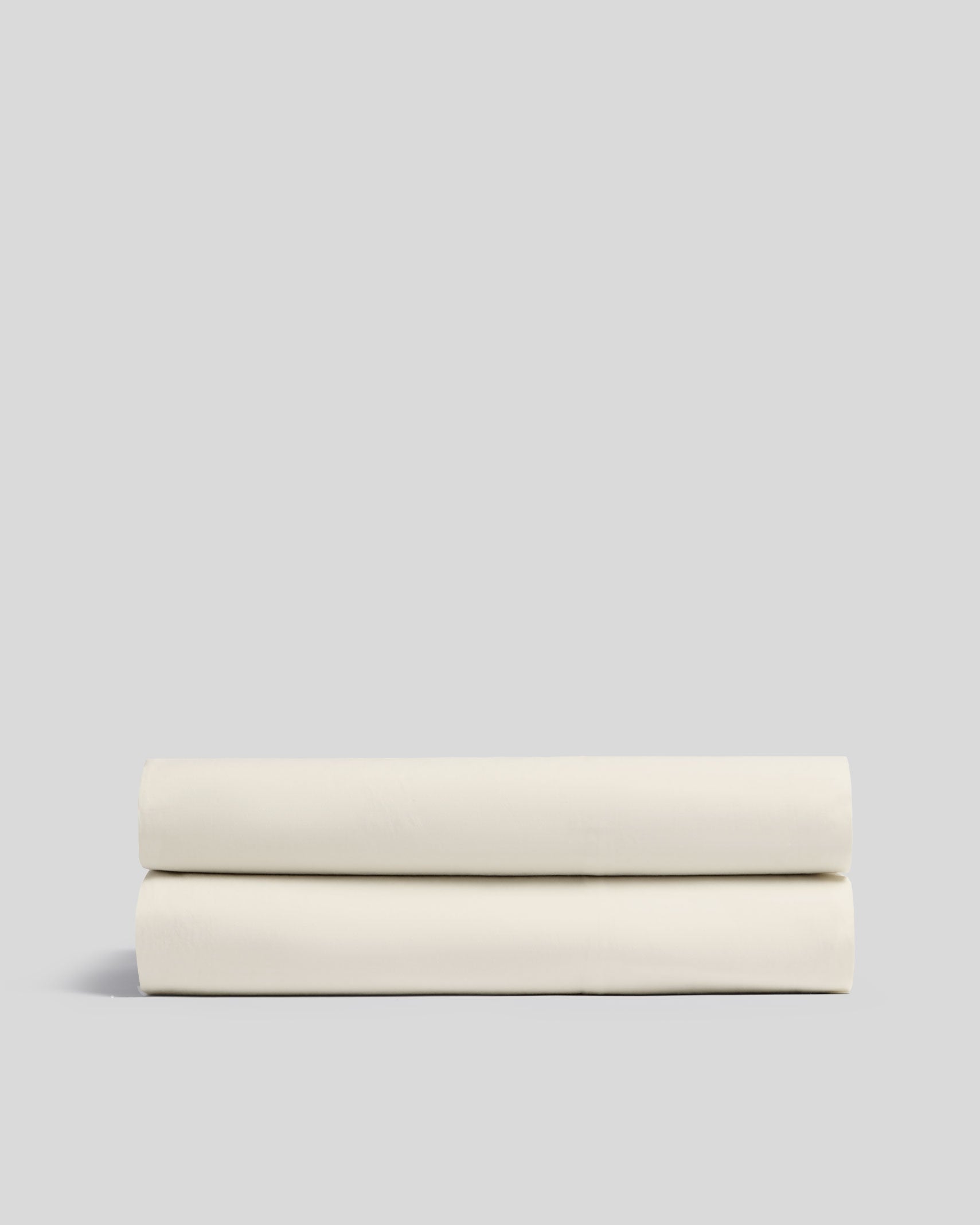 Percale Fitted Sheet (Butter)