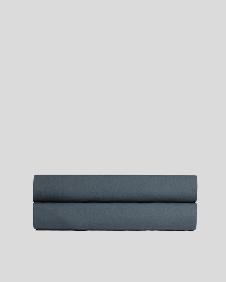 Percale Fitted Sheet (Dusk)