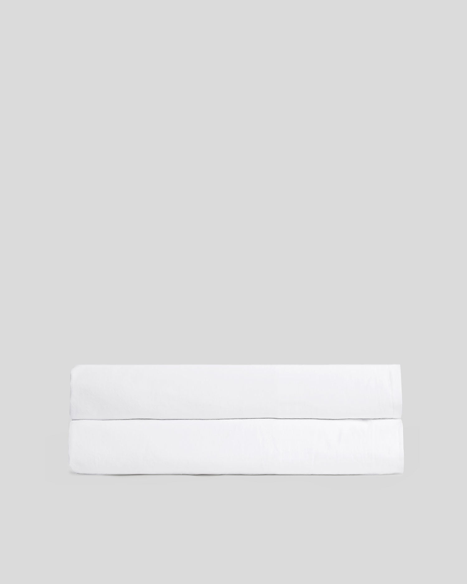 Percale Fitted Sheet (White) - King / White