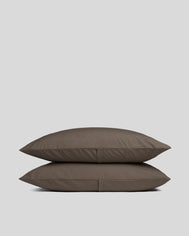 Percale Pillowcase Set (Warm Grey)
