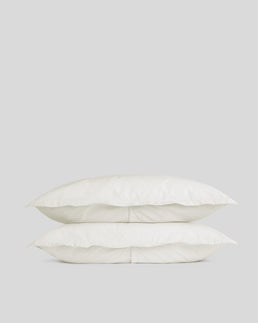 Percale Sham Set (Cream)