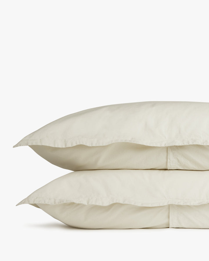 Percale Sham Set (Butter)