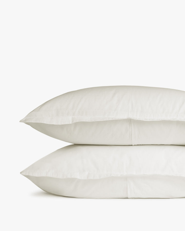 Percale Sham Set (Cream)