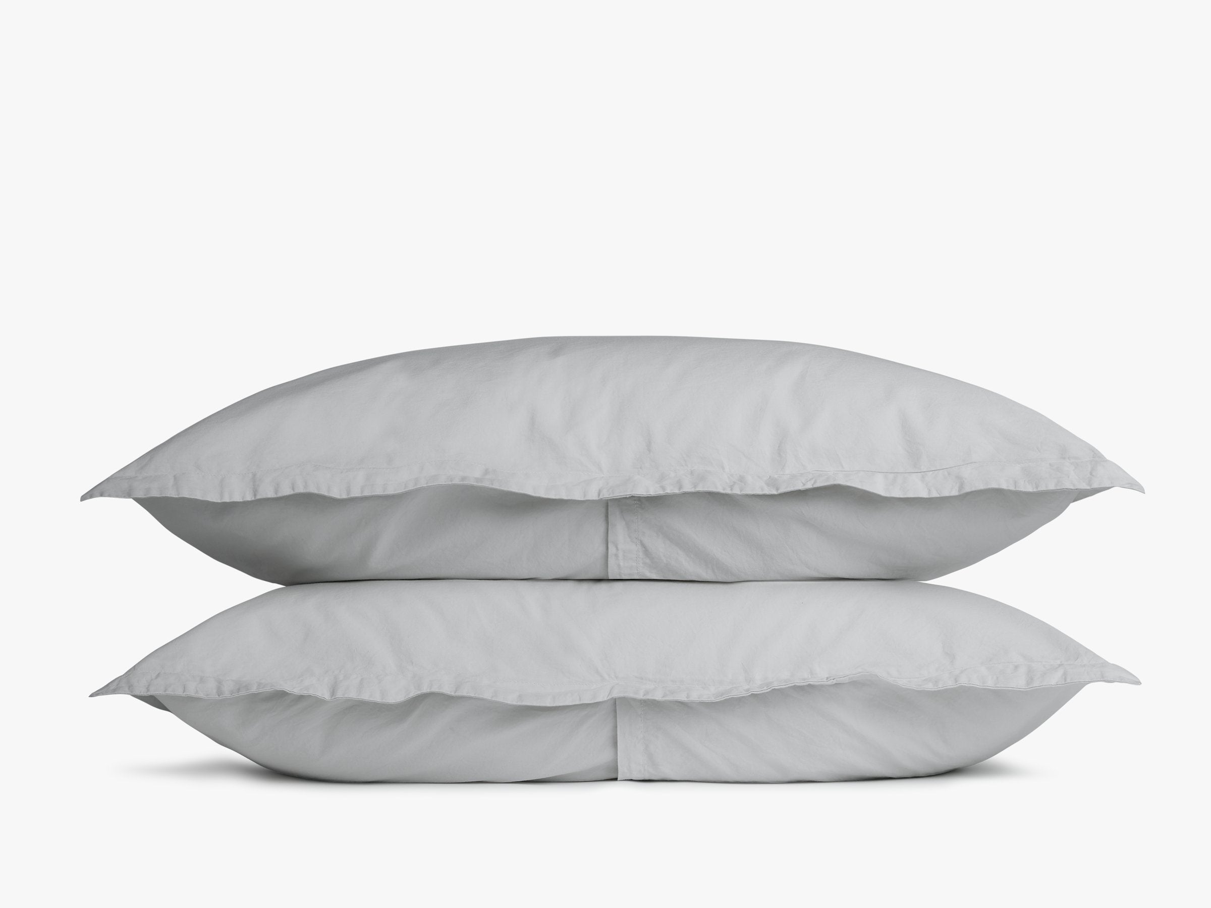 Percale Sham Set (Light Grey)