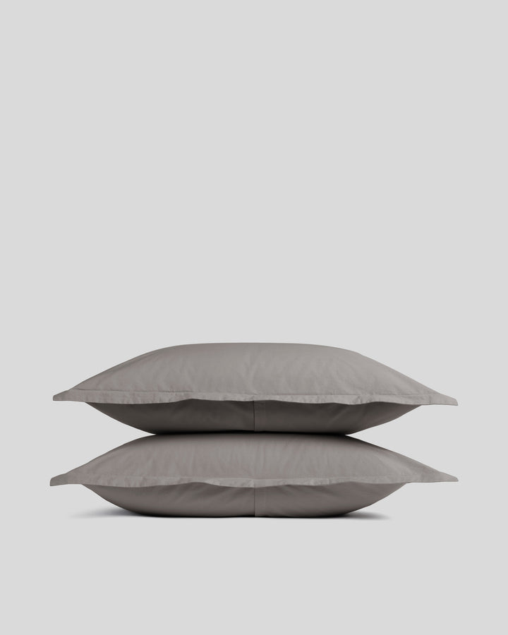 Percale Sham Set (Pebble)