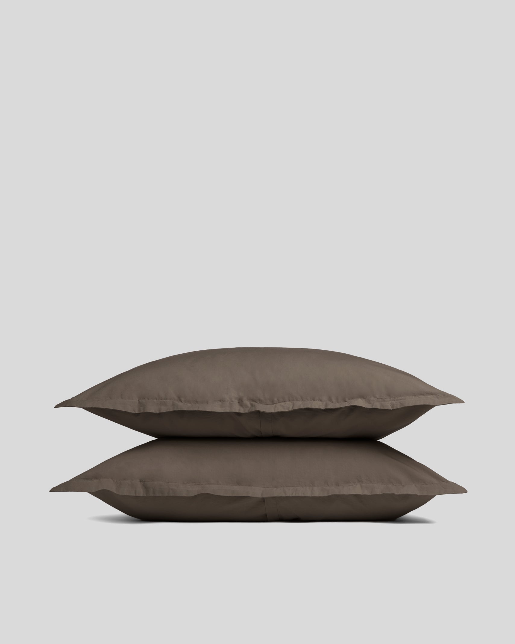 Percale Sham Set (Warm Grey) - Standard / Warm Grey